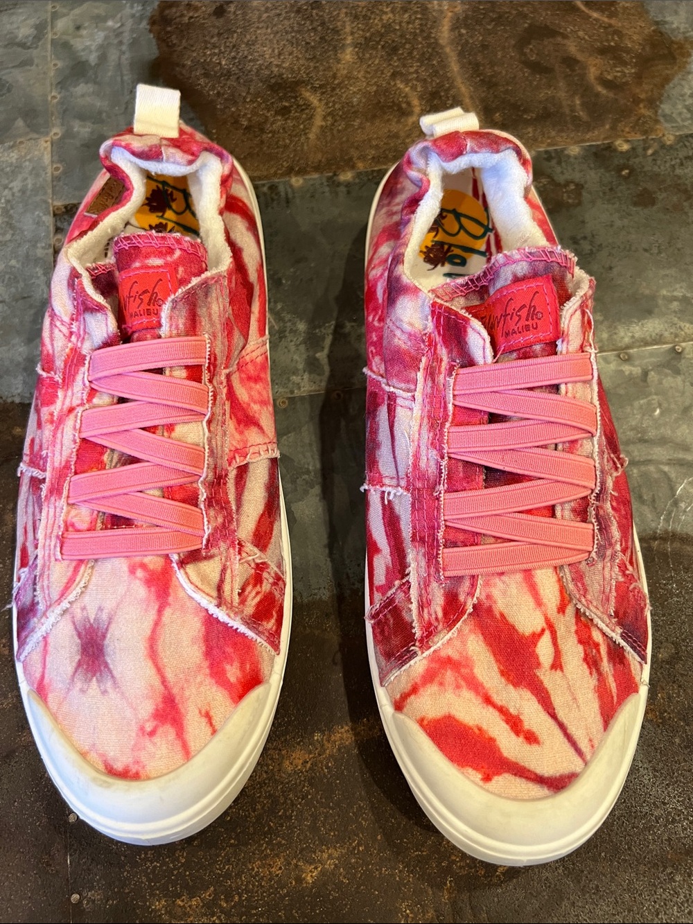 Blowfish Malibu Pink Tie-Dye Slip-On Sneaker